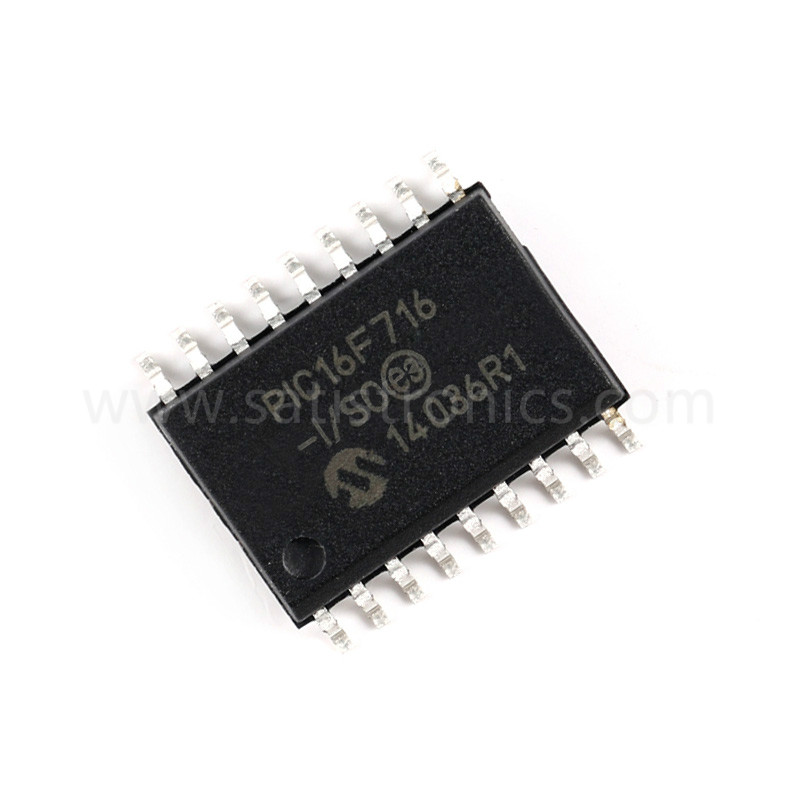 Microchip Chip PIC16F716-I / SO SOP-18 Microcontroller 8-Bit Flash 