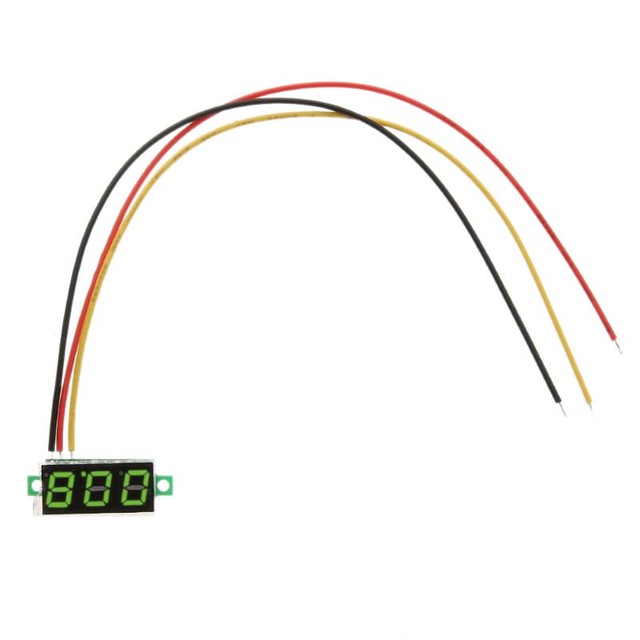 0.28 Inch DC0-100V Digital Voltmeter 3 Wire Voltage Meter Tester