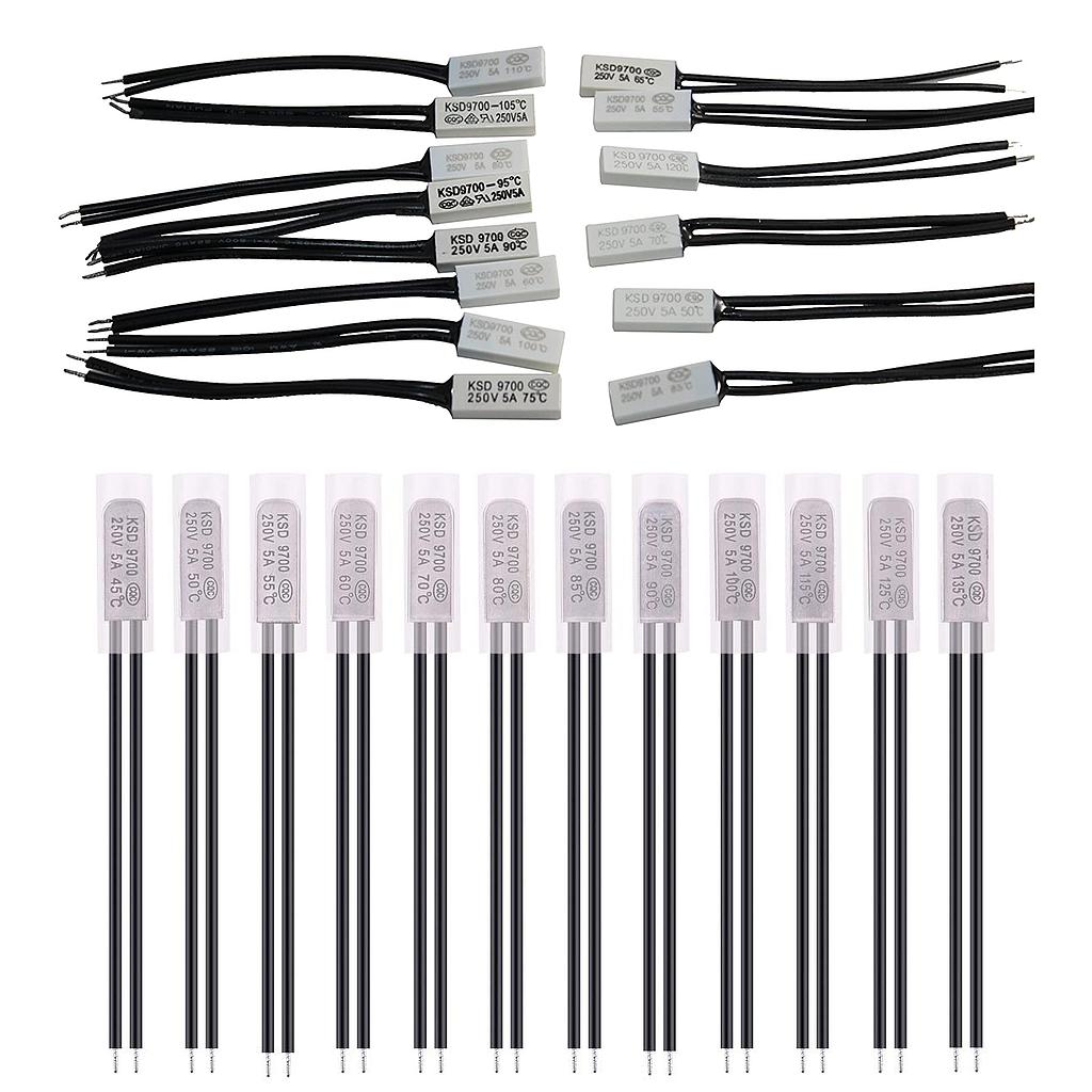 KSD9700 5A 35℃-150℃ Thermostat Temperature Switch N/O Thermal Protector Controller