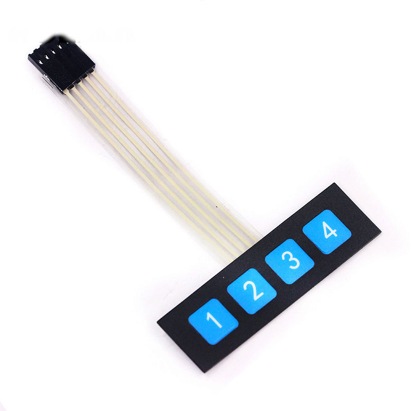 1 Row 4 Key Matrix Keyboard Film Switch Microcomputer Extended Keyboard