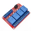4 Channel Relay Module with Optocoupler Isolation Supports High and Low Trigger 5V 12V 24V
