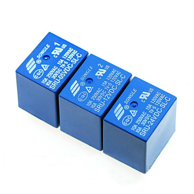 5 Pin SRU 05V 12V 24V Relay Module 10A | Satistronics