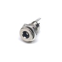 DC-099 DC Power Socket  5.5-2.1/2.5MM with Nut and Thread