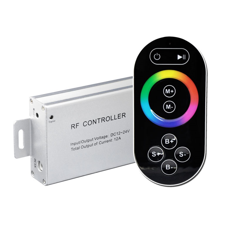 DC12-24V 3 Channels 4A/CH 8-Key RF Wireless LED RGB Touch Controller ...