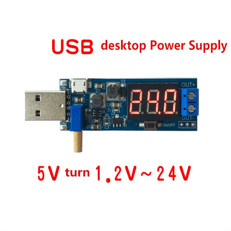 DC-DC USB Boost Power Regulator Desktop Power Module 5V to 3.3V 9V 12V ...