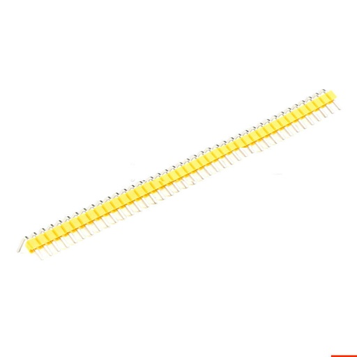 DIP 1*40 Pin 2.54mm  Single Row Copper Looper Yellow lot(10 pcs)