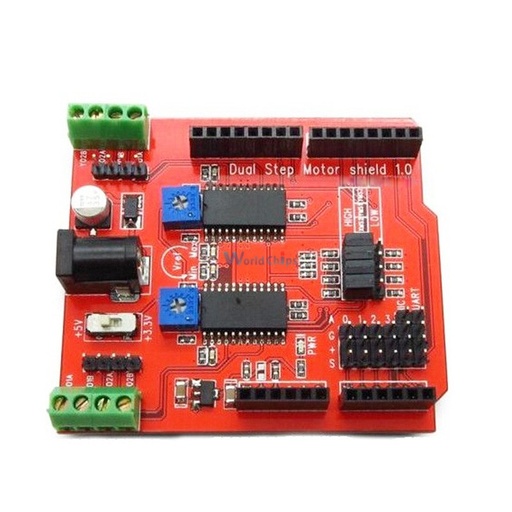Dual Step Motor Driver Shield For Arduino IO PWM CNC 3.3V 5V With A3967Chips