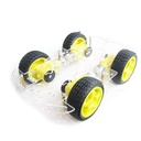 EMO 4 wheel 2 layer Robot Smart Car Chassis Kits with Speed Encoder for Arduino