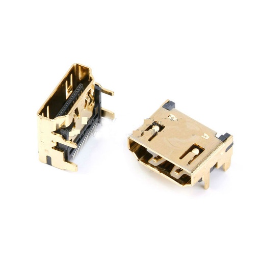 HDMI Socket 19P SMD 90 Degree Type A Gold-plated lot(10 pcs)