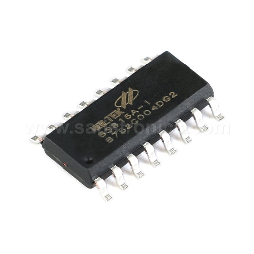 HOLTEK BS816A-1 NSOP-16 6 Key Touch Detection Chip IC