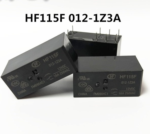 Hong Fa 8 Pin Relay 115F-JQX-115F- 005 012 024-1ZS3 16A