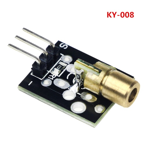 KY-008 3pin 650nm Red Laser Transmitter Dot Diode Copper Head Module for arduino DIY Kit