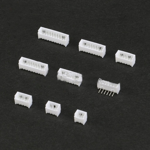 Male Curved Pins Connector Pitch 1.25mm Right Angel Male Plug in Connector 2P~10P lot(20 pcs)