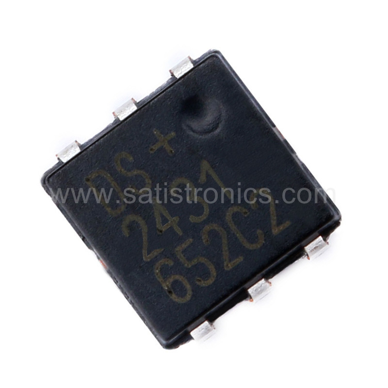 Lot De 10 DS2431P+TR – EEPROM 1-Wire 1024 Bits SOJ6, Mémoire Non Volatile Programmable 1 Fil Maxim