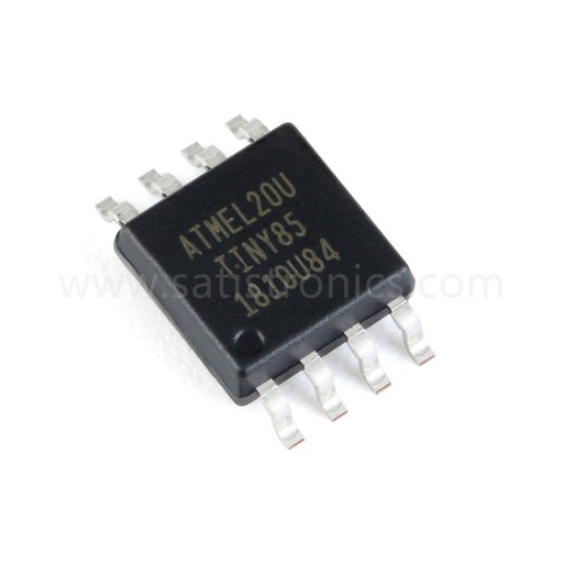 MICROCHIP ATTINY85-20SU SOIC-8 Microcontroller MCU 8-bit ATtiny AVR RISC 8KB Flash 3.3V/5V