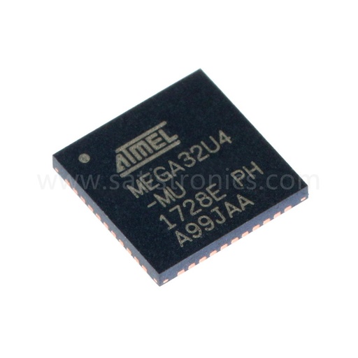 Microchip Chip ATMEGA32U4-MU QFN-44 Microcontroller 8Bit 16MHZ