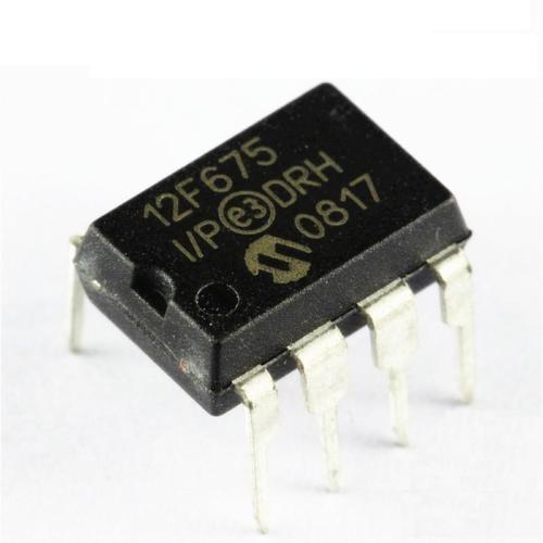 Microchip Chip PIC12F675-I/P DIP8 Microcontroller MCU CMOS FLASH-BASE 8BIT