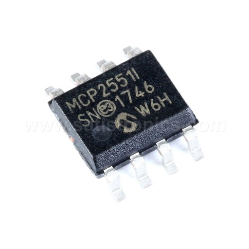 Microchip MCP2551-I/SN Chip CAN Transceiver 1MBps 1 ch ISO 11898 SOIC8