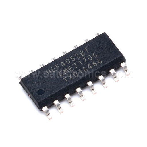 Nexperia HEF4052BT SOIC-16 Chip Analog Multiplexer / Signal Separator