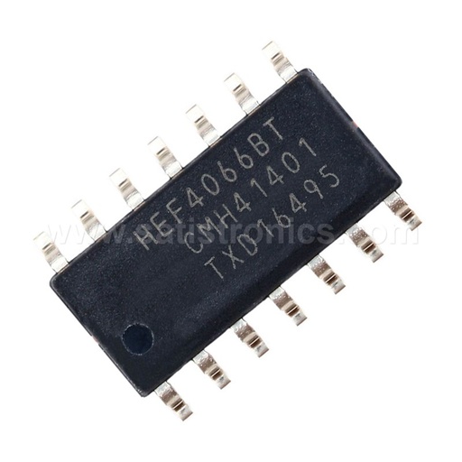 Nexperia HEF4066BT SOIC-14 Chip Analog Switch SPST 4 Amplifier
