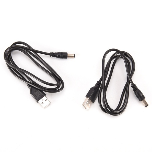 Portable USB To DC Line Cables 5.5 * 2.1mm Power Cord