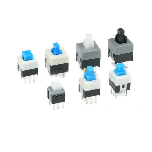 Push-button Switch Self-lock Non-self-lock Lock-free Switch Dual Row 6P lot(20 pcs)