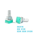 RK097N Single Potentiometer B5K B10K B20K B50K B100K Audio Amplifier Sealed Potentiometer 3Pin  lot(10 pcs)