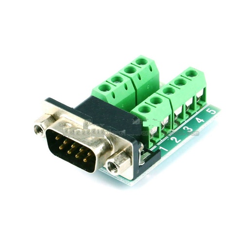 RS232 DR9 Male Head Tieline Terminal Serial Port
