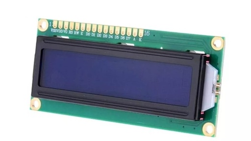 RT162-7 LCD Blue with 16 pin header Soldered