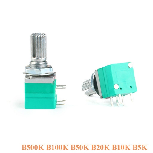 RV097NS Single Audio Amplifier Seal Potentiometer With Switch 5P B5K B10K B20K B50K B100K B500K lot(10 pcs)