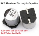 SMD Aluminum Electrolytic Capacitor 330uF 10V 6.3*7.7mm