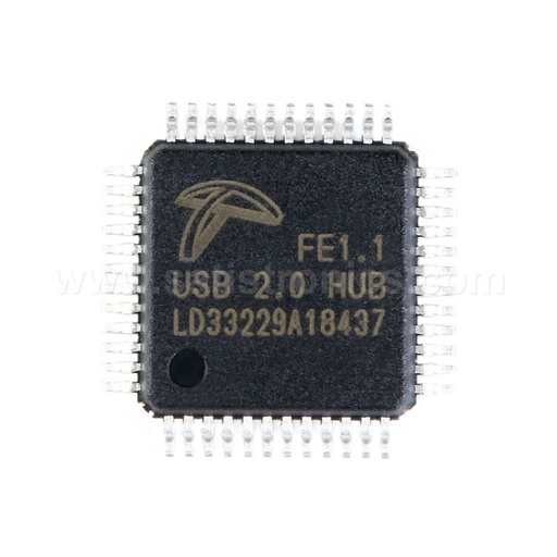 Terminus FE1.1 LQFP-48 USB2.0 High Speed Seven Port Hub Controller
