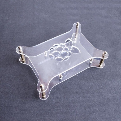 Transparent Acrylic Case Clear Shell Enclosure with Logo for Raspberry Pi 2 Model B & Raspberry Pi 3 B plus DIY