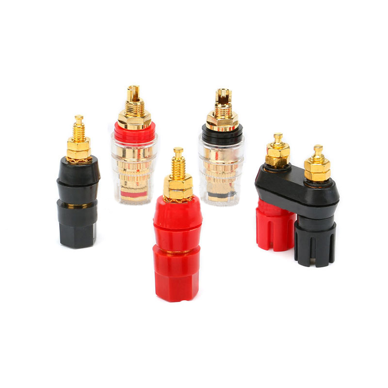 Wiring Terminal Socket Sound Box Crystal Terminal Gold-plated Connector ...