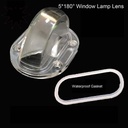 50mm Window Lamp LED Lens 5*180 Degree With Waterproof Gasket For CREE SMD 3535/3030
