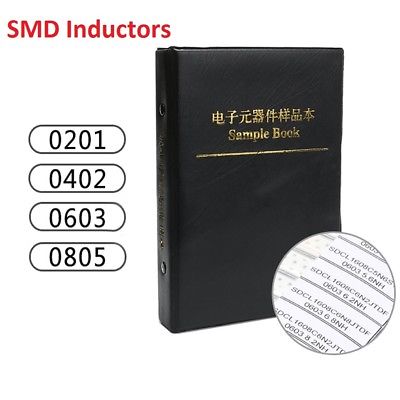 0201/0402/0603/0805 Components Samples Book / SMD/SMT Inductors Assorted Kit