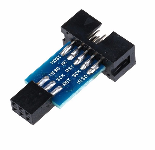 10 Pin to 6 Pin Adapter Board For AVRISP USBASP STK500 