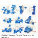 10 Values 2KV High-Voltage 102K-681K Ceramic Capacitor Assortment Kit