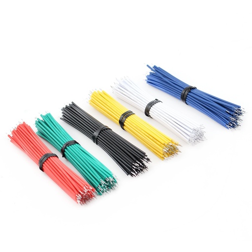 Tin-Plated Breadboard Jumper Cable Wire 24AWG For Arduino 6 Colors Flexible Two Ends PVC Wire Electronic lot(100 pcs)