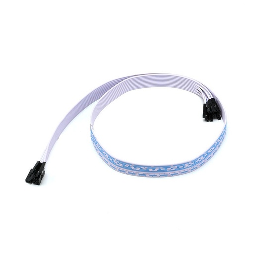 10P Dual Heads Dupont Terminals Extend Data Cable Wire Line White & Blue Length 60cm