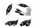 USB IN-OUT MIDI Interface Cable Converter PC to Music Keyboard Adapter Cord