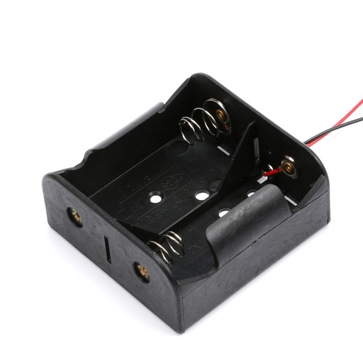 Wire Leaded Battery Holder Case Box Without Cover For 2 x D Size 3V Batteries