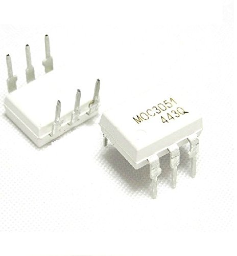FSC IC MOC3051 DIP-6 Optocoupler Triac-out lot(10 pcs)