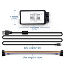 USB 24MHz Bandwidth 24MS Sampling Rate 8 Channel Logic Analyzer Debugger for ARM FPGA