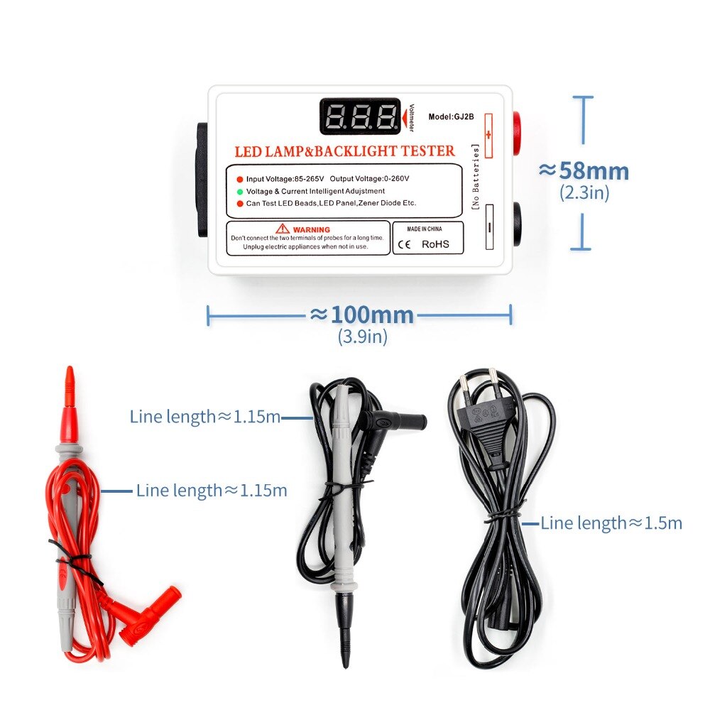 0-260V Smart-Fit Voltage Test Backlight Tester Tool for LED LCD TV ...