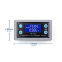 Voltage and Current Meter Undervoltage and Overvoltage Protection Battery Control Voltage Meter