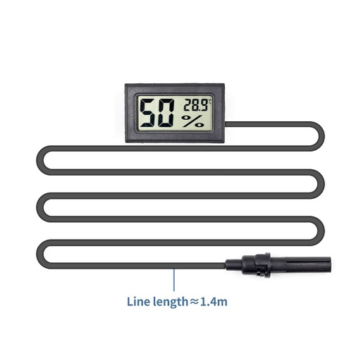 Mini LCD Digital Thermometer Indoor Temperature Humidity Sensor Meter White/Black