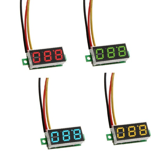 0.28 Inch DC0-100V Digital Voltmeter 3 Wire Voltage Meter Tester