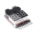 1-8S Lipo Battery Tester Low Voltage Buzzer Alarm