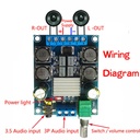 TPA3116 D2 50W+50W Dual Channel DC4.5-27V Digital Power Amplifier 50Wx2 Stereo